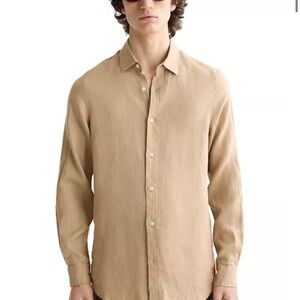 Scotch & Soda Men's Tan Casual Shirt